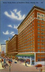 Henry Grady Hotel, Peachtree Street Atlanta, GA Postcard Postcard