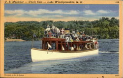 U. S. Mailboat Lake Winnipesaukee, NH Postcard Postcard