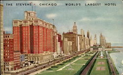 The Stevens Chicago World's Largest Hotel Illinois Postcard Postcard