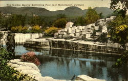 The Marble Quarry Swimming Pool Manchester, VT Postcard Postcard