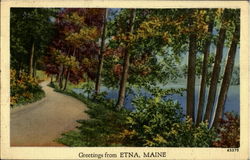 Greetings From Etna Maine Postcard Postcard