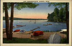 Lake Cobbosseecontee Postcard