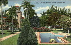 The John Ringling Estate Postcard