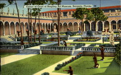 Corner Of Court Of Ringling Art Museum Sarasota, FL Postcard Postcard