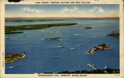 Torpedo Station And War College Postcard