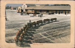 Hauling Grain Postcard