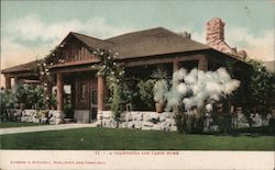 A California Log Cabin Home San Francisco, CA Postcard Postcard Postcard