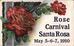 Rose Carnival May 4-5-6 1910 Santa Rosa, CA Postcard Postcard Postcard