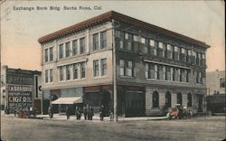 Exchange Bank Bldg. Santa Rosa, CA Postcard Postcard Postcard