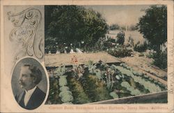 Garden Beds, Residence Luther Burbank Postcard