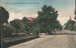 Corner of Johnson and Beaver Sts. Santa Rosa, CA Postcard Postcard Postcard