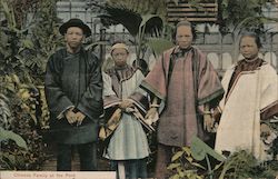 Chinese Family at the Park San Francisco, CA Postcard Postcard Postcard