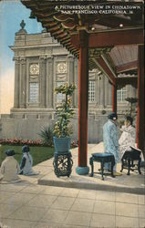 A Picturesque View in Chinatown Postcard