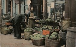 Chinese Market, Chinatown Postcard