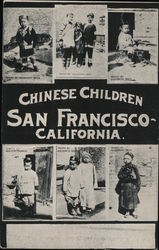 Chinese Children Chinatown Postcard