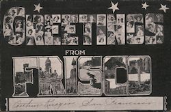 Greetings from Frisco Postcard