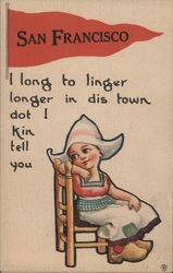 I Long to Linger Longer In Dis Town Dot I Kin Tell You San Francisco, CA Postcard Postcard Postcard