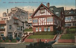 Artistic Apartment houses San Francisco, CA Postcard Postcard Postcard