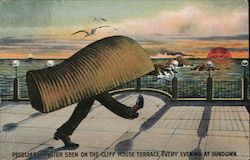 Peculiar Monster Seen On the Cliff House Terrace Every Evening at Sundown Postcard