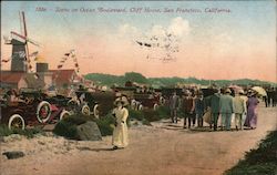 A Scene on Ocean Boulevard, Cliff House Postcard