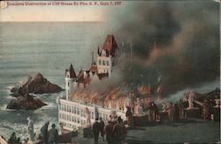 Complete Destruction of Cliff House by Fire, Sept. 7, 1907 San Francisco, CA Postcard Postcard Postcard