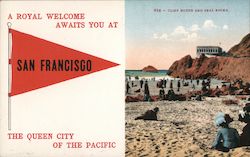 A Royal Welcome Awaits You at the Queen City of the Pacific Cliff House and Seal Rocks Postcard