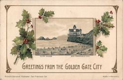 Greetings From the Golden Gate City Cliff House San Francisco, CA Postcard Postcard Postcard