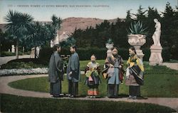 Chinese Women at Sutro Heights Postcard