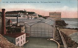 Sutro Baths and Cliff House. The Largest Baths in the World. San Francisco, CA Postcard Postcard Postcard