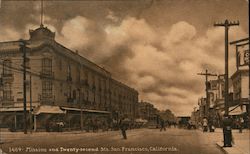 Mission and Twenty-Second Sts. Postcard