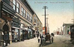 Mission and Sixteenth Streets Postcard