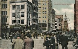 Kearney and Market Streets San Francisco, CA Postcard Postcard Postcard