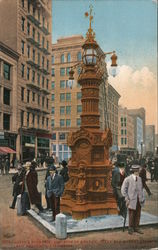 Lotta's Fountain Junction of Kearny, Gearny, and Market Streets Postcard