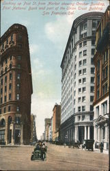 Crocker Building, First National Bank and part of the Union Trust Building Postcard