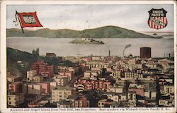 Alcatraz and Angel Island from Nob Hill San Francisco, CA Postcard Postcard Postcard