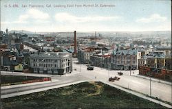 San Francisco, Cal. Looking East from Market St. Extension Postcard