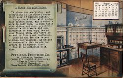 Petaluma Furniture co. Postcard