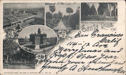 Greetings from Santa Rosa, Cal. California Postcard Postcard Postcard