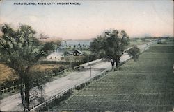 Road Scene, King city in Distance California Postcard Postcard Postcard