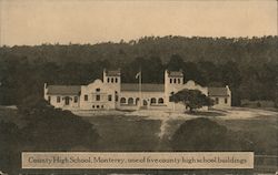 County High School, Monterey, One of Five County High Schools California Postcard Postcard Postcard