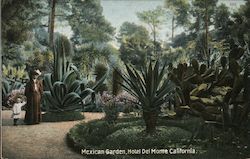 Mexican Garden, Hotel Del Monte Postcard