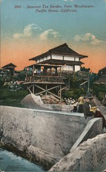 Japanese Tea Garden From Breakwater Pacific Grove, CA Postcard Postcard Postcard