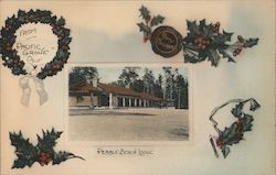 Pebble Beach Lodge Merry Christmas Pacific Grove, CA Postcard Postcard Postcard