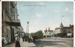 Street Scene Pacific Grove, CA Postcard Postcard Postcard