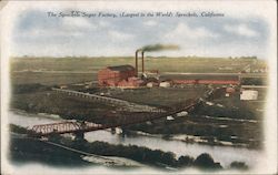 The Spreckels Sugar Factory, Largest in the World California Postcard Postcard Postcard