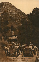 A Weekend Auto Party Leaving Tassajara Hot Springs Postcard