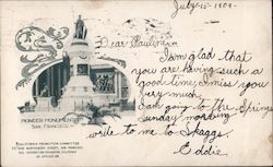 Pioneer Monument Postcard