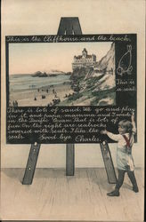 This is the Cliffhouse and the beach Postcard