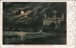 Moonlight in the Cliff House San Francisco, CA Postcard Postcard Postcard