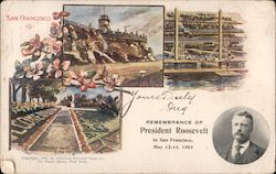 Remembrance of President Roosevelt May 12-14, 1903 San Francisco, CA Postcard Postcard Postcard